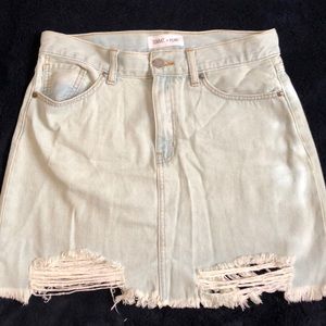 JBD Distressed Denim Skirt